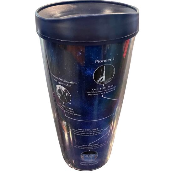 NASA Logo Graphic / Spaceship Photos History Collectible Insulated Tumbler Cup - Picture 2 of 14
